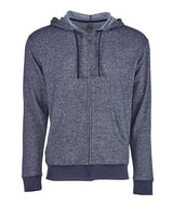 Next Level 9600 Adult Denim Fleece Full-Zip Hoodie #color_MIDNIGHT NAVY
