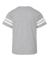 LAT 6137 Youth Football Fine Jersey T-Shirt #color_VN HTHR/ BLD WHT