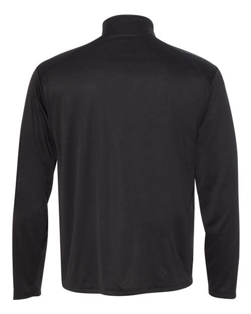 Badger 4102 B-Core Quarter-Zip Pullover #color_Black/ Graphite