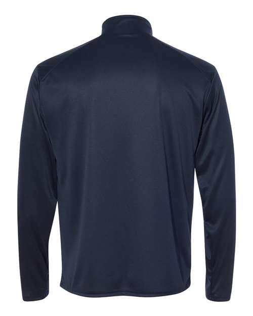 Badger 4102 B-Core Quarter-Zip Pullover #color_Navy/ Graphite