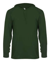 Badger 4105 B-Core Hooded Long Sleeve T-Shirt #color_Forest