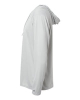 Badger 4105 B-Core Hooded Long Sleeve T-Shirt #color_Silver