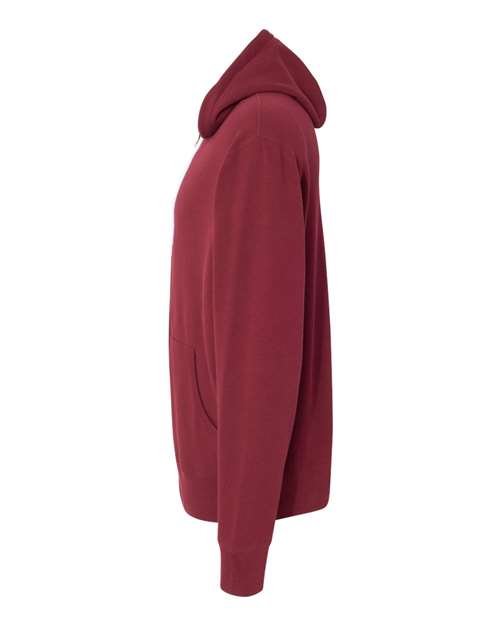 Independent Trading Co. AFX90UNZ Lightweight Full-Zip Hooded Sweatshirt #color_Currant