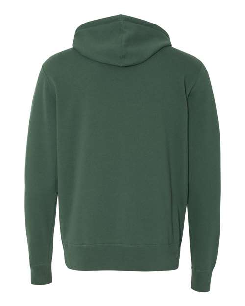 Independent Trading Co. AFX90UNZ Lightweight Full-Zip Hooded Sweatshirt #color_Alpine Green