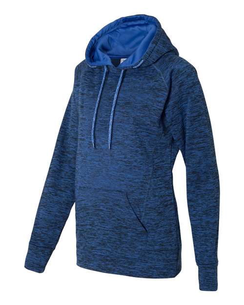 J America JA8616 Ladies' Cosmic Contrast Fleece Hooded Sweatshirt #color_ROYAL FLK/ ROYAL