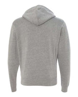 J America JA8872 Adult Triblend Full-Zip Fleece Hooded Sweatshirt #color_GREY TRIBLEND