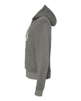 J America JA8872 Adult Triblend Full-Zip Fleece Hooded Sweatshirt #color_SMOKE TRIBLEND
