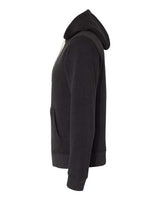 J America JA8871 Adult Triblend Pullover Fleece Hooded Sweatshirt #color_SOLID BLK TRBLND
