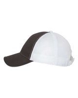 Valucap S102 Sandwich Trucker Cap #color_Charcoal/ White