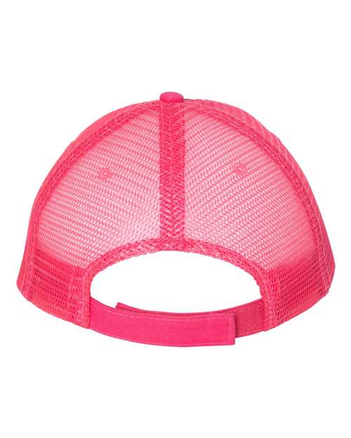 Valucap S102 Sandwich Trucker Cap #color_Charcoal/ Neon Pink
