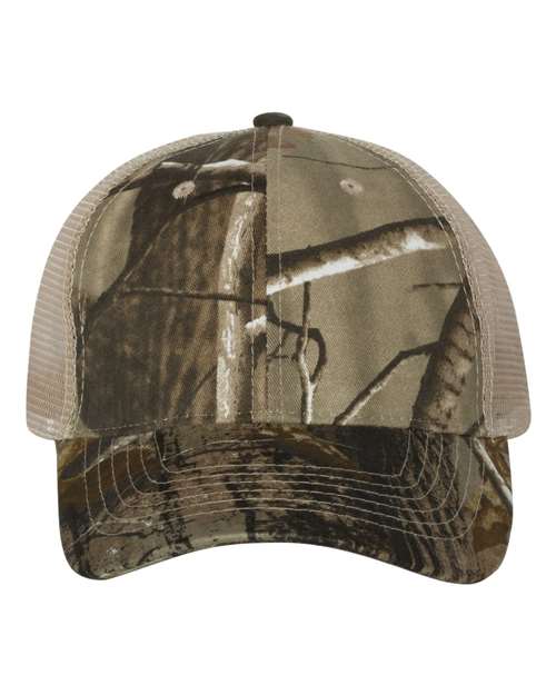 Kati LC5M Licensed Camo Mesh Back Cap #color_Realtree AP/ Tan