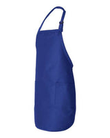 Q-Tees Q4350 Full-Length Apron with Pockets #color_Royal