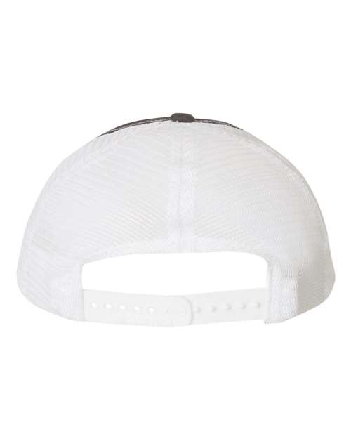 Richardson 111 Garment-Washed Trucker Cap #color_Charcoal/ White