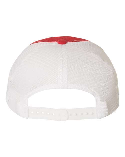 Richardson 111 Garment-Washed Trucker Cap #color_Red/ White
