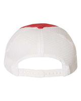 Richardson 111 Garment-Washed Trucker Cap #color_Red/ White