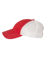 Richardson 111 Garment-Washed Trucker Cap #color_Red/ White