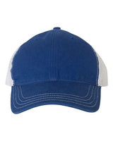 Richardson 111 Garment-Washed Trucker Cap #color_Royal/ White