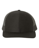 Richardson 112 Snapback Trucker Cap #color_Black