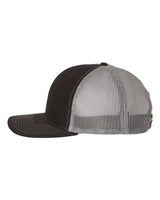 Richardson 112 Snapback Trucker Cap #color_Black/ Charcoal