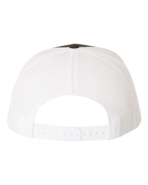 Richardson 112 Snapback Trucker Cap #color_Black/ White