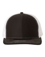 Richardson 112 Snapback Trucker Cap #color_Black/ White