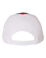 Richardson 112 Snapback Trucker Cap #color_Black/ White/ Red