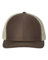Richardson 112 Snapback Trucker Cap #color_Brown/ Khaki