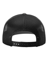 Richardson 112 Snapback Trucker Cap #color_Charcoal/ Black
