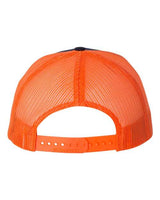 Richardson 112 Snapback Trucker Cap #color_Navy/ Orange