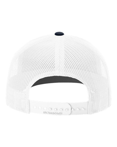 Richardson 112 Snapback Trucker Cap #color_Navy/ White