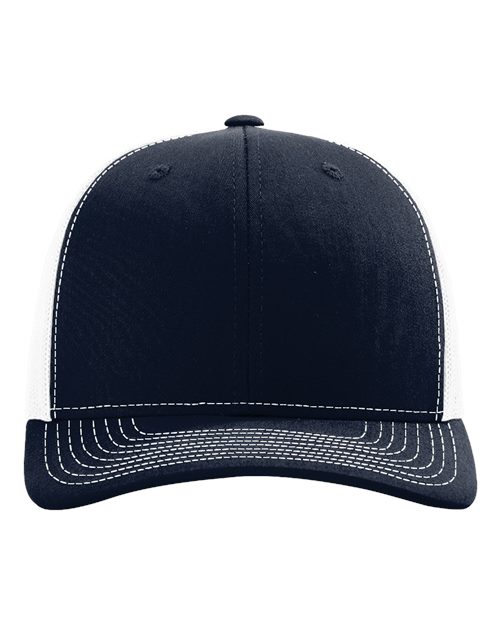Richardson 112 Snapback Trucker Cap #color_Navy/ White