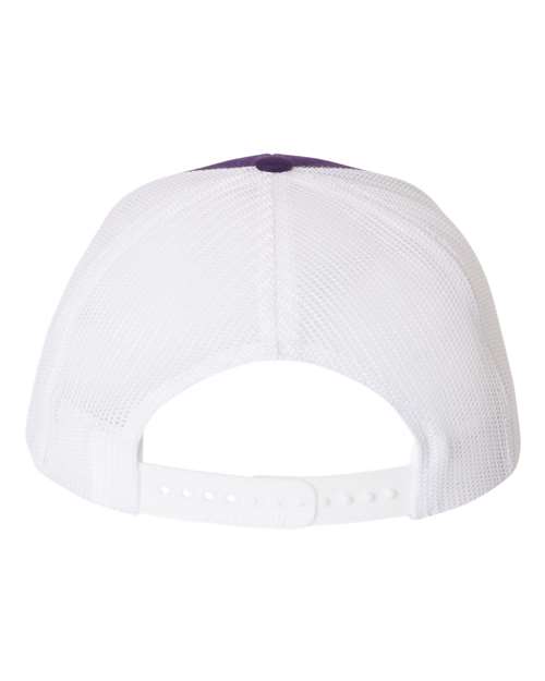 Richardson 112 Snapback Trucker Cap #color_Purple/ White