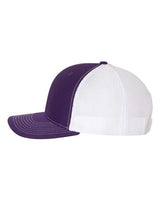 Richardson 112 Snapback Trucker Cap #color_Purple/ White