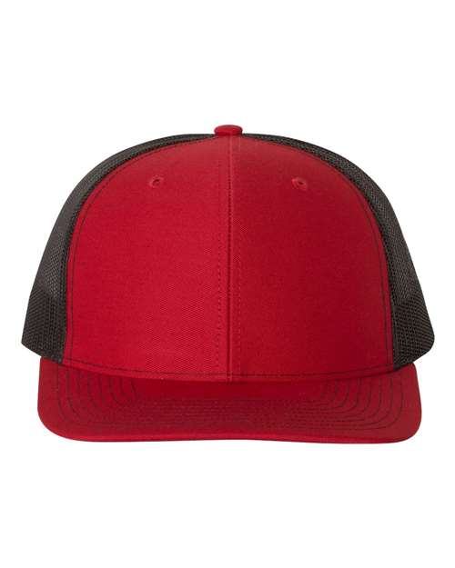 Richardson 112 Snapback Trucker Cap #color_Red/ Black