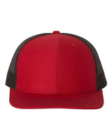 Richardson 112 Snapback Trucker Cap #color_Red/ Black