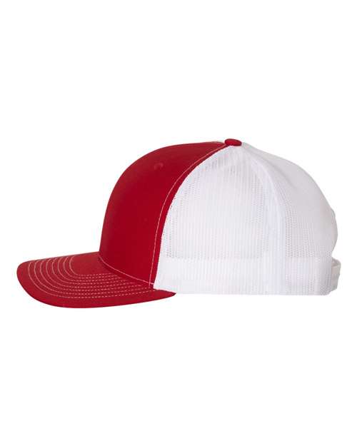Richardson 112 Snapback Trucker Cap #color_Red/ White