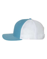 Richardson 112 Snapback Trucker Cap #color_Columbia Blue/ White