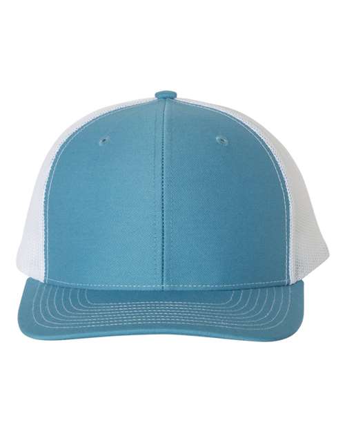 Richardson 112 Snapback Trucker Cap #color_Columbia Blue/ White