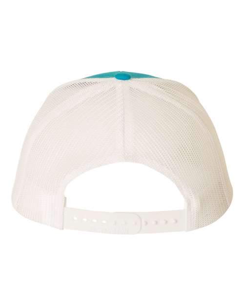 Richardson 112 Snapback Trucker Cap #color_Cyan/ White
