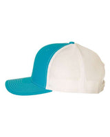 Richardson 112 Snapback Trucker Cap #color_Cyan/ White