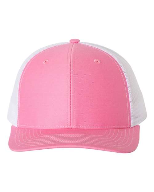 Richardson 112 Snapback Trucker Cap #color_Hot Pink/ White