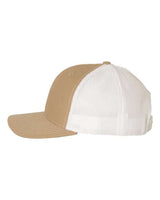 Richardson 112 Snapback Trucker Cap #color_Khaki/ White