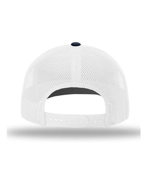 Richardson 112 Snapback Trucker Cap #color_Red/ White/ Navy