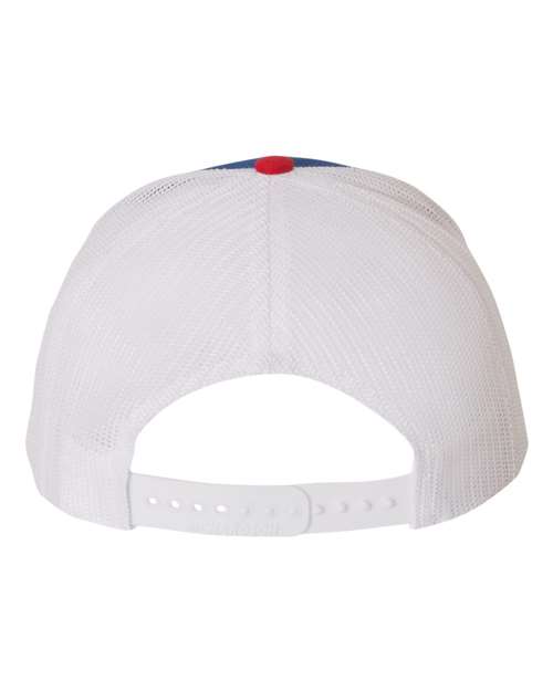 Richardson 112 Snapback Trucker Cap #color_Royal/ White/ Red