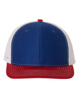 Richardson 112 Snapback Trucker Cap #color_Royal/ White/ Red