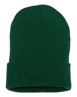 Yupoong 1501 Adult Cuffed Knit Beanie #color_SPRUCE