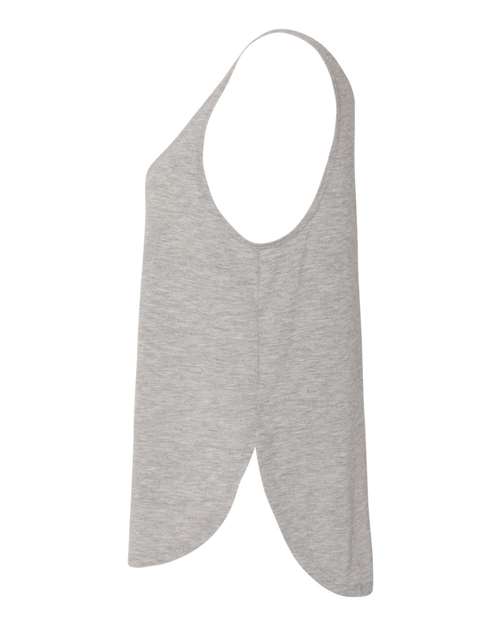 Bella + Canvas B8802 Ladies' Flowy Side Slit Tank #color_ATHLETIC HEATHER