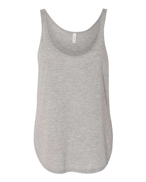 Bella + Canvas B8802 Ladies' Flowy Side Slit Tank #color_ATHLETIC HEATHER