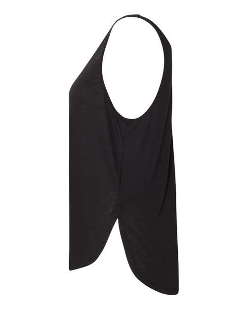 Bella + Canvas B8802 Ladies' Flowy Side Slit Tank #color_BLACK