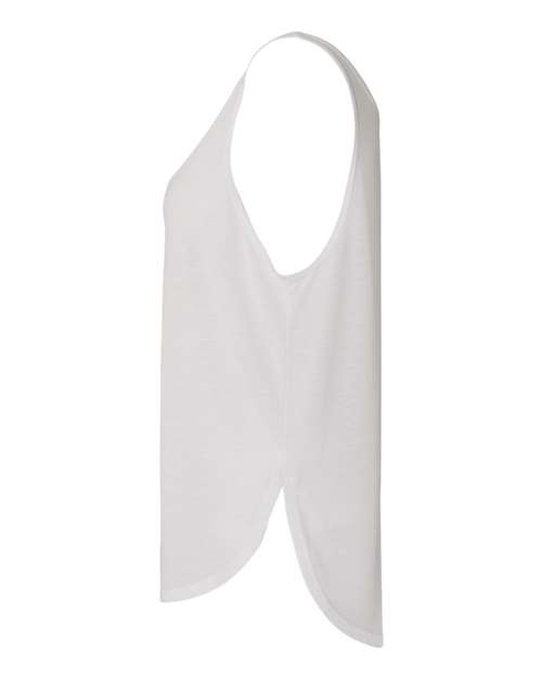 Bella + Canvas B8802 Ladies' Flowy Side Slit Tank #color_WHITE